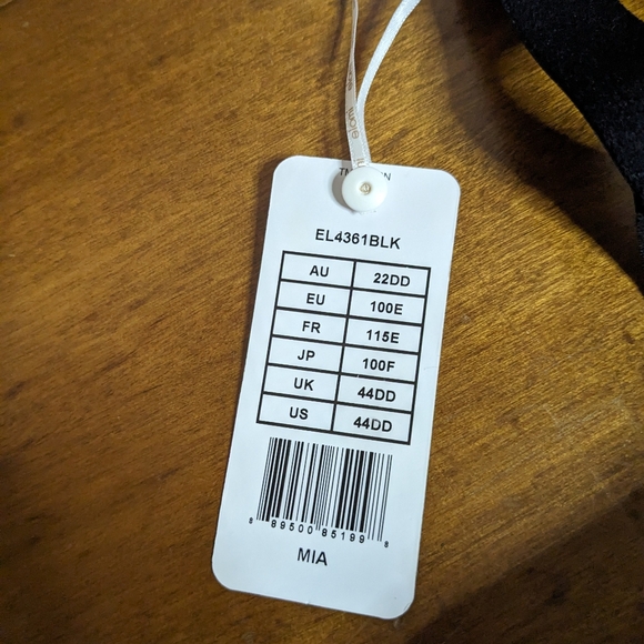 Elomi Black Bra 44DD NWT - Picture 9 of 11